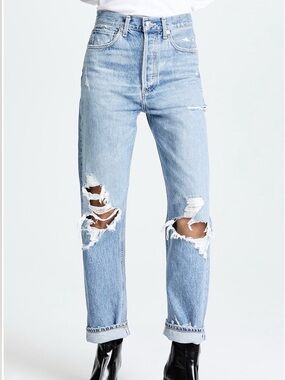 Agolde 90s Mid Rise Straight Jeans Size 24